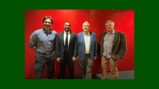 Photo of Dr Hassan Almousa with his examiners