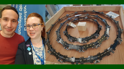 Laura Pickard and Mathéo Dias working at CERN